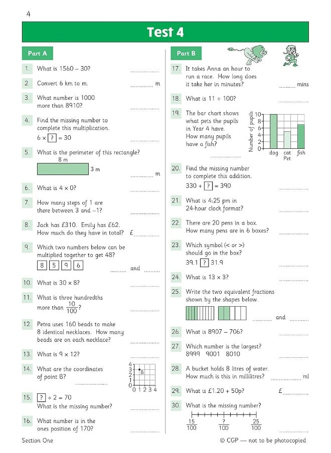 null - KS2 Maths Year 4 Mental Arithmetic Targeted Question Book (includes Online Answers & Audio Tests) - Image 1