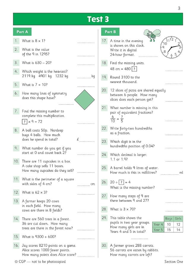 null - KS2 Maths Year 4 Mental Arithmetic Targeted Question Book (includes Online Answers & Audio Tests) - Image 1