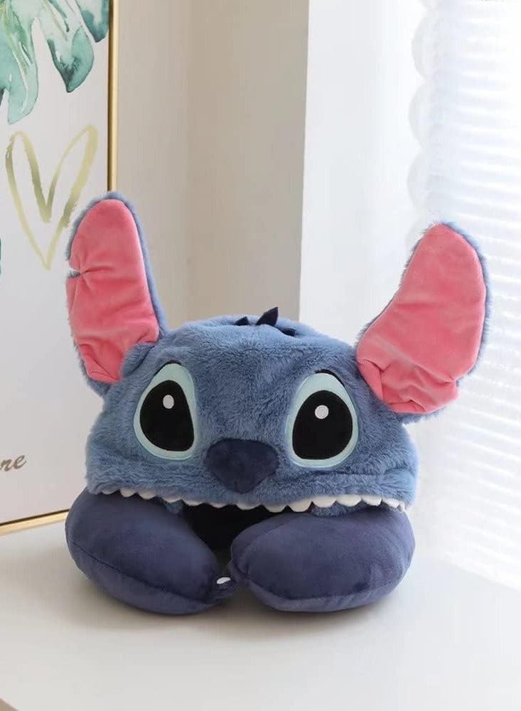 general Alien, Stitch, Neck Pillow U-Pillow, Fashion, Cute, Travel, Mobile, Nap Pillow, Portable Pillow, Airplane, Car, Office Teleworking Travel, Pillow, People, Fashion (Stitch) - Image 2