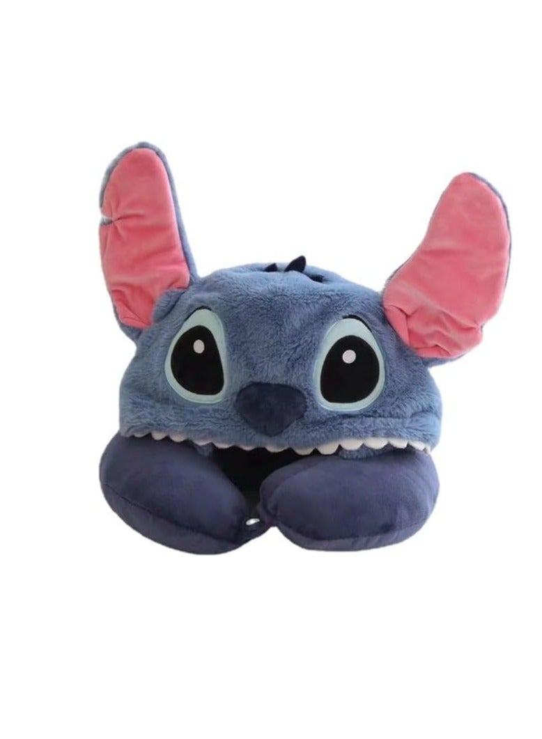 general Alien, Stitch, Neck Pillow U-Pillow, Fashion, Cute, Travel, Mobile, Nap Pillow, Portable Pillow, Airplane, Car, Office Teleworking Travel, Pillow, People, Fashion (Stitch) - Image 1