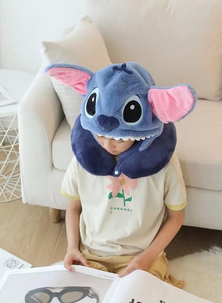 general Alien, Stitch, Neck Pillow U-Pillow, Fashion, Cute, Travel, Mobile, Nap Pillow, Portable Pillow, Airplane, Car, Office Teleworking Travel, Pillow, People, Fashion (Stitch) - Image 3
