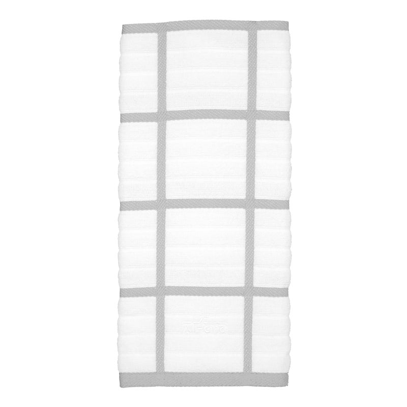 AllClad Checked Kitchen Towel Highly Absorbent Super Soft Long Lasting  100 Cotton 17x30 Tea Towel for Cleaning  Drying Dishes Pans Glassware or Countertops 1Pack Titanium Gray