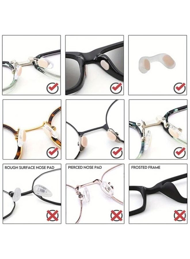 20 Pairs Skin Tone Anti Slip Adhesive Soft Foam Eyeglass Nose Pads 1 0mm Thick - Image 4