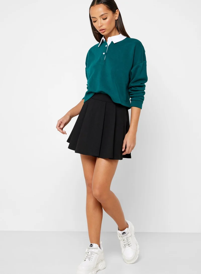 FOREVER 21 Pleated Mini Skirt