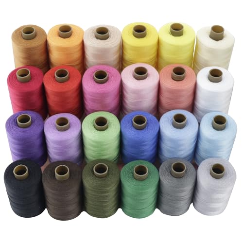 BDS-HOME BDSHOME 24 Colors Sewing Thread Kits Polyester Thread 1000 Yards per Spool AllPurpose for Hand and Machine Sewing Embroidery - Image 1