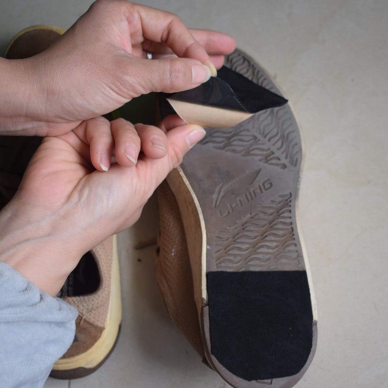 YAVOUN Stick-on Suede Friction-reducing Dance Soles for, Easy pivoting and Sliding on Sticky Indoor Dance Floors, Self-Adhesive Non-Slip High-Heeled Shoes Sole Protector Pads Sticker - Image 3