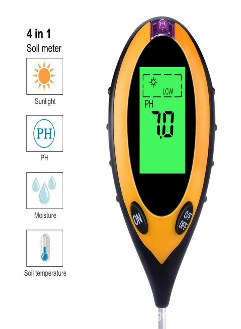 Soil PH Meter 4-in-1 Soil Test Kit for PH Temperature Light for Home Garden Lawn Farm Indoor Outdoor Meter - Image 5