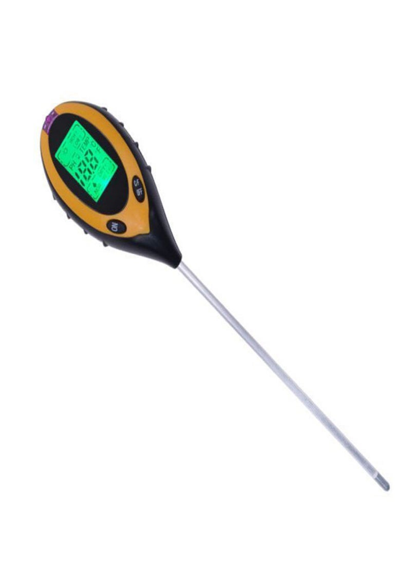 Soil PH Meter 4-in-1 Soil Test Kit for PH Temperature Light for Home Garden Lawn Farm Indoor Outdoor Meter - Image 1