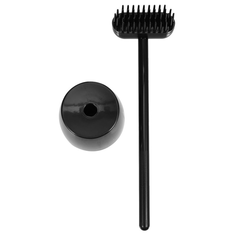 مشط إزالة شعر الحيوانات الأليفة غير المنزلق للتحكم في التساقط والعناية بالفراء أسود - Image 2