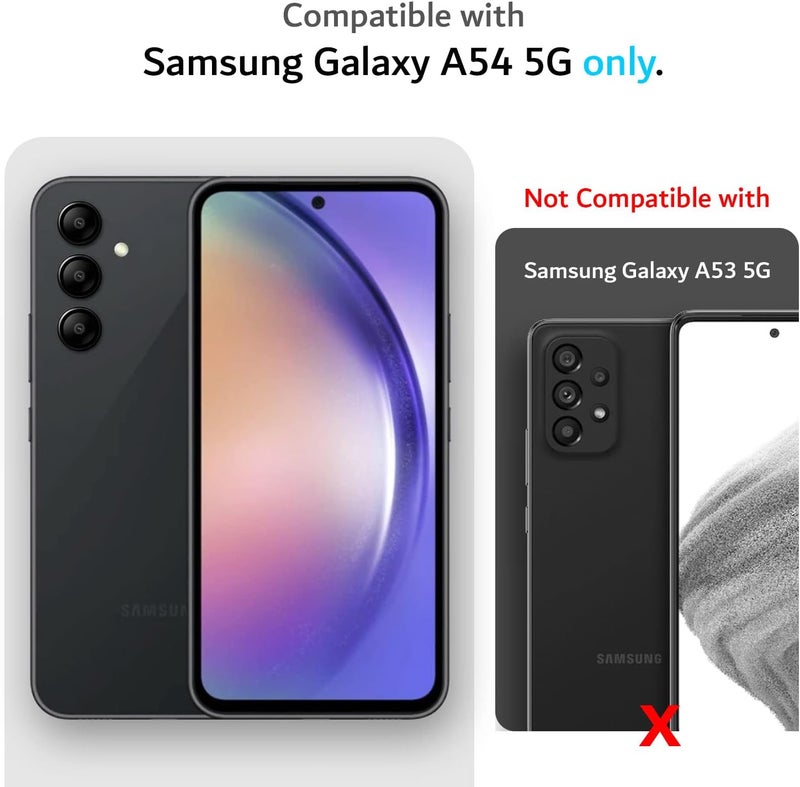 توديا حافظة TUDIA DualShield Grip المصممة لهاتف Samsung Galaxy A54 5G (2023)، [MergeGrip] طبقة مزدوجة مقاومة للصدمات نحيفة عسكرية غير قابلة للانزلاق متينة وثقيلة لحماية الهاتف (أرجواني) - Image 2