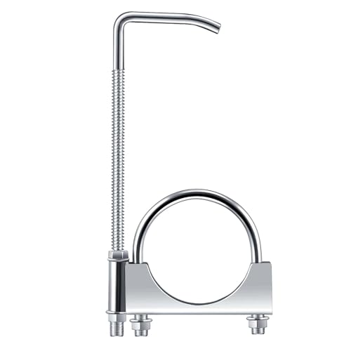 Datanly 1 Pcs 2.5 Inch Universal Exhaust Clamp with Hanger, Made of Heavy-duty Clamp with Rear Muffler Hanger Exhaust Pipe for Cars, Trucks Pipes - Image 1