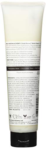 Max Green Alchemy MGA Vegan Matte Hair Paste Tube - Matte Texturizing Paste gives Natural Look, Medium Hold & Creates Bulk made with Organic Formula for Men & Women | Unisex Color Safe and PVP Free | 5.5 Ounces - Image 2
