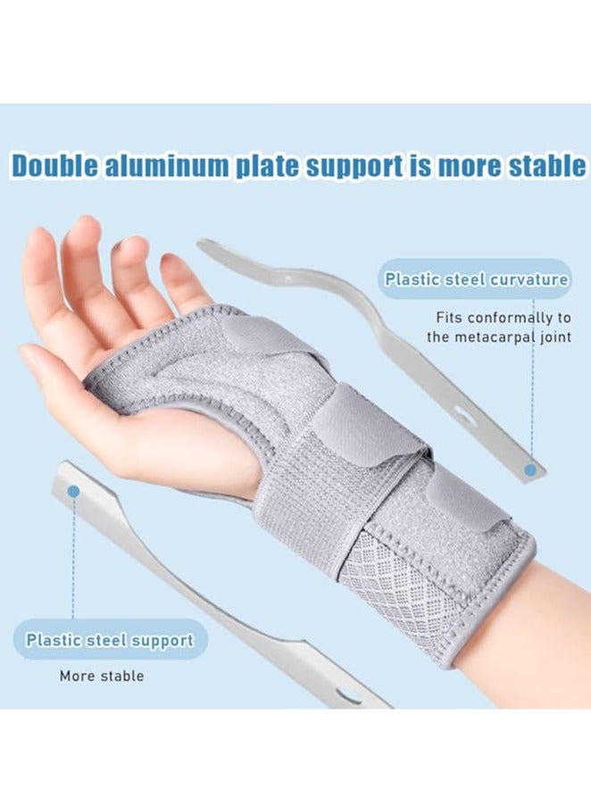 عام أشرطة، ضغط، دعامة معصم، تعافي من التواء المعصم، دعم مزدوج لوح الألمنيوم، دعم مفصل المعصم، دعامة ثابتة، دعامة معصم - Image 2