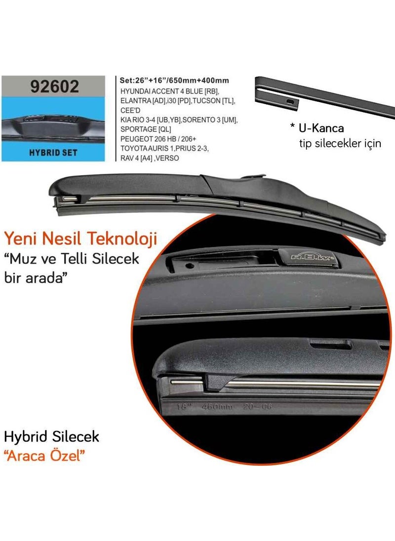 RBW 92602 Kia Rio 2011+ Hybrid Wiper (Hook Md)  - Image 4