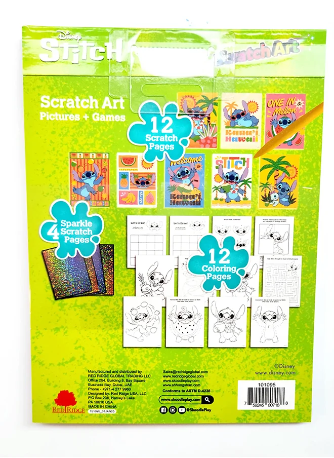 Disney Stitch Scratch Art