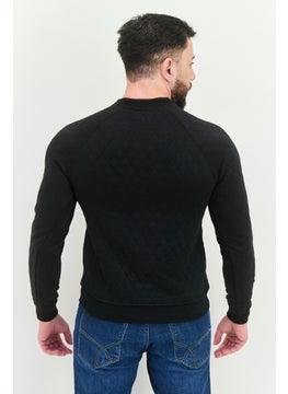 Sovereign Code Men Textured Jacket Shirt, Black  - Image 3