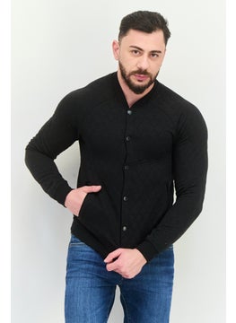 Sovereign Code Men Textured Jacket Shirt, Black  - Image 1