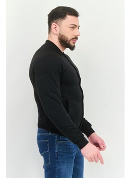Sovereign Code Men Textured Jacket Shirt, Black  - Image 2