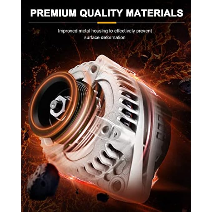 ROADFAR Alternator Replacement for Acura MDX 2003-2009 For Acura RL TL 2004-2008 For Honda Ridgeline 2006-2008 11151, AND0339, 31100-RYP-A01 - Image 2