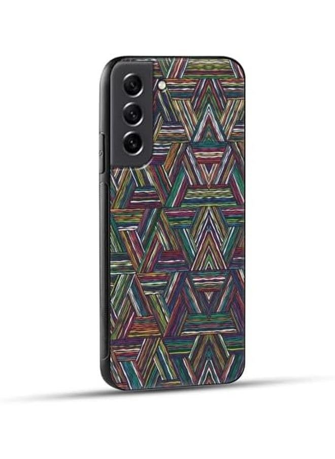 erorex - Abstract Print Abs141 Designer Mobile Case Cover With Black Soft Sides For Samsung S21 Fe Multicolor - Image 1