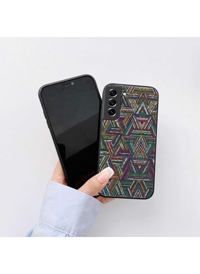 erorex - Abstract Print Abs141 Designer Mobile Case Cover With Black Soft Sides For Samsung S21 Fe Multicolor - Image 1