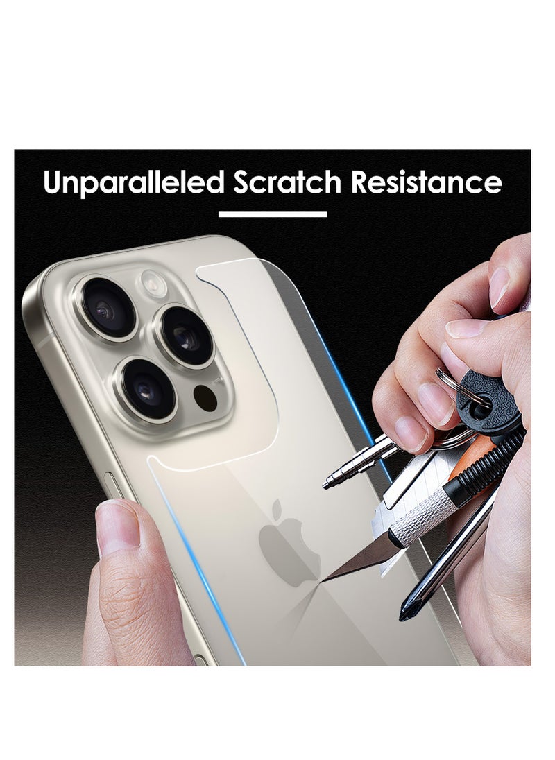 Generic - 3 in 1 Screen Protector for iPhone 16 Pro Max, Front and Back Tempered Glass Screen Protector, Camera Lens Protector Ultra Thin Bubble Free(6.9 inch) - Image 1