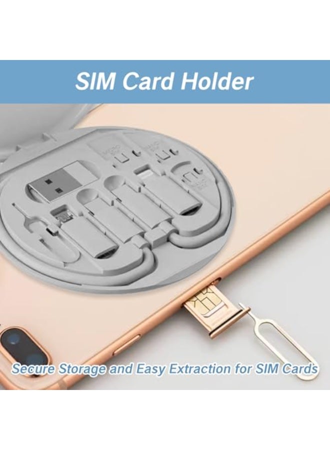 NIBEMINENT Multifunctional Data Cable Storage Box Adaptor for USB-C and Micro-USB Devices Universal Data Transfer Cable  - Image 5