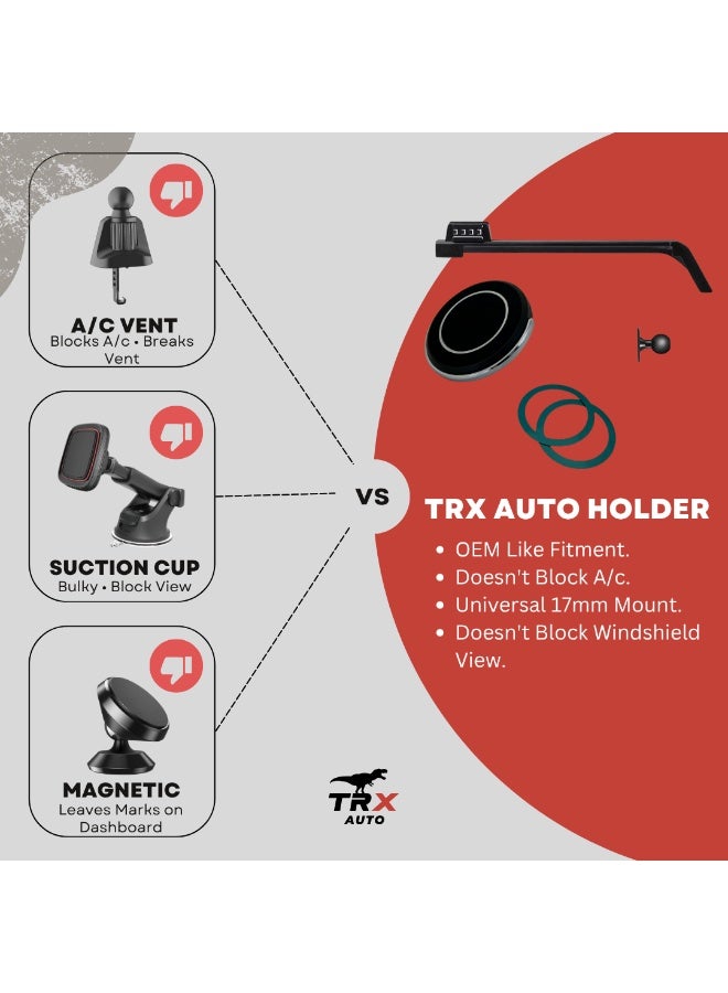  تي ار اكس اوتو حامل هاتف TRX AUTO MagSafe متوافق مع نيسان باترول 2025 | قوس ثابت لشاشة الوسائط المتعددة | قفل مغناطيسي قوي (بدون شحن) | نحيف وآمن ومضاد للاهتزاز | مكيف الهواء ودية - Image 2