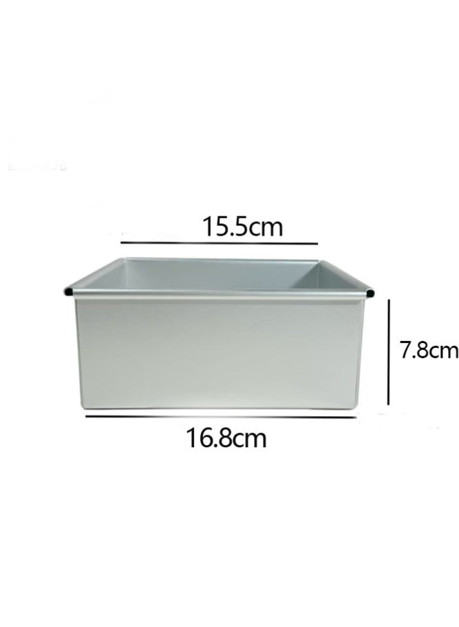 16.8cm Square Cake Pan, Aluminum Alloy Layer Cake Baking Pans, Non-Toxic and Healthy, Mirror Finish & Dishwasher Safe,Easy Clean (16.8cm) - Image 2