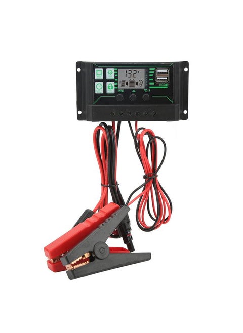 12V 24V MPPT Solar Charge Controller 360W Solar Panel Regulator Adjustable Parameter LCD Display for Outdoor