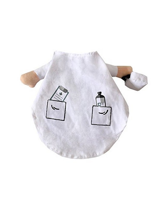 Mikayoo Dog Doctor Costume (L, White/Blue, Polyester) - Halloween Special, Unisex, Lightweight, Hand Wash Only, Turtle Neck, Zipper - Image 4