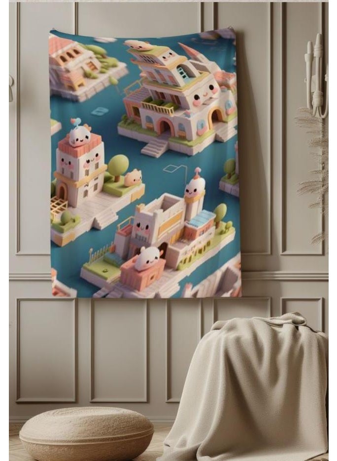 general Baby and children's cartoon flannel thin blanket (warm and comfortable, suitable for sleep, game use) 70cm*100cm - 609 - Image 3