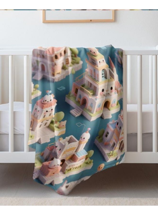 general Baby and children's cartoon flannel thin blanket (warm and comfortable, suitable for sleep, game use) 70cm*100cm - 609 - Image 4
