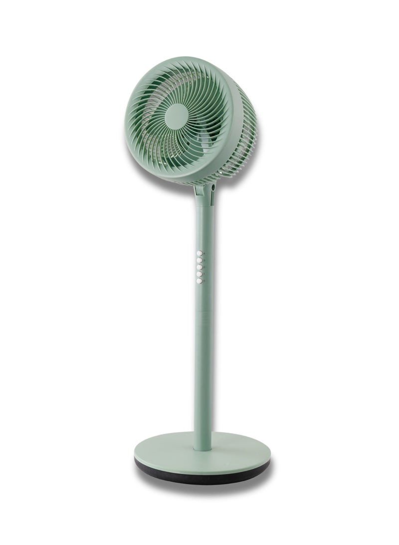 MODI 10" High-Speed Stand Fan 4-Speed Air Circulator, Sleek Green, 220V, 75W Power Saver Ideal for All-Room Cooling  - Image 1