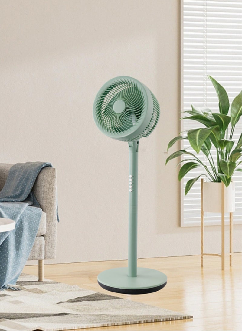 MODI 10" High-Speed Stand Fan 4-Speed Air Circulator, Sleek Green, 220V, 75W Power Saver Ideal for All-Room Cooling  - Image 2