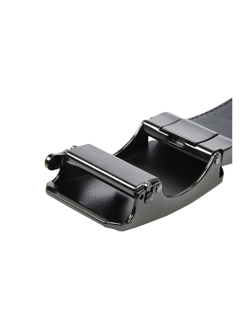 Samsonite Aamir II BIZ Auto Plate 01 Leather Belt, Black|Stylish|Premium Quality|Hole Free Belt - Image 5