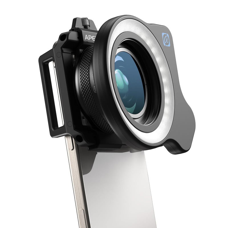 APEXEL 10-20X Macro Lens for iPhone & Android Phones | HD Photography Lens Kit with Universal Clip & 45-Mode Fill Light | Capture Still Life Close-Ups, Insects, Plants, Jewelry, Food & Small Objects - Image 1