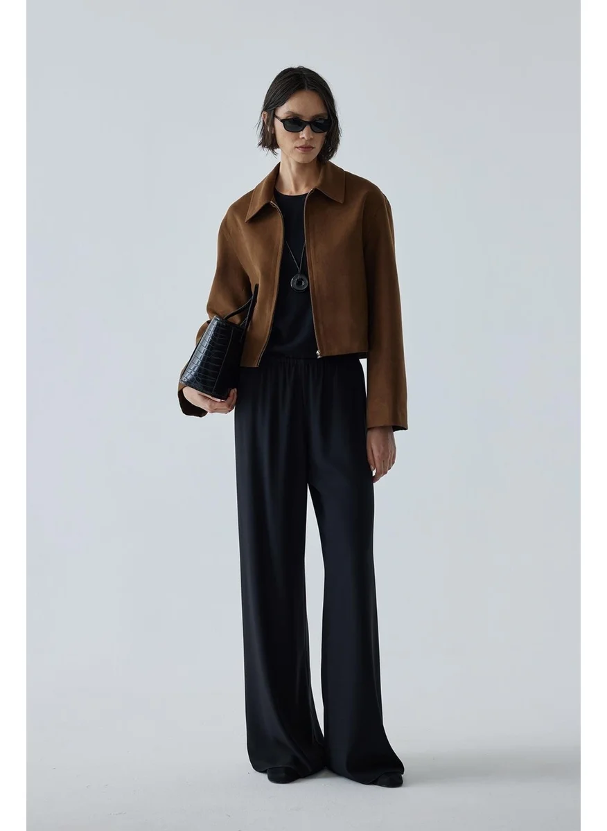 سود كوليكشن Milky Coffee Gabriel Suede Jacket