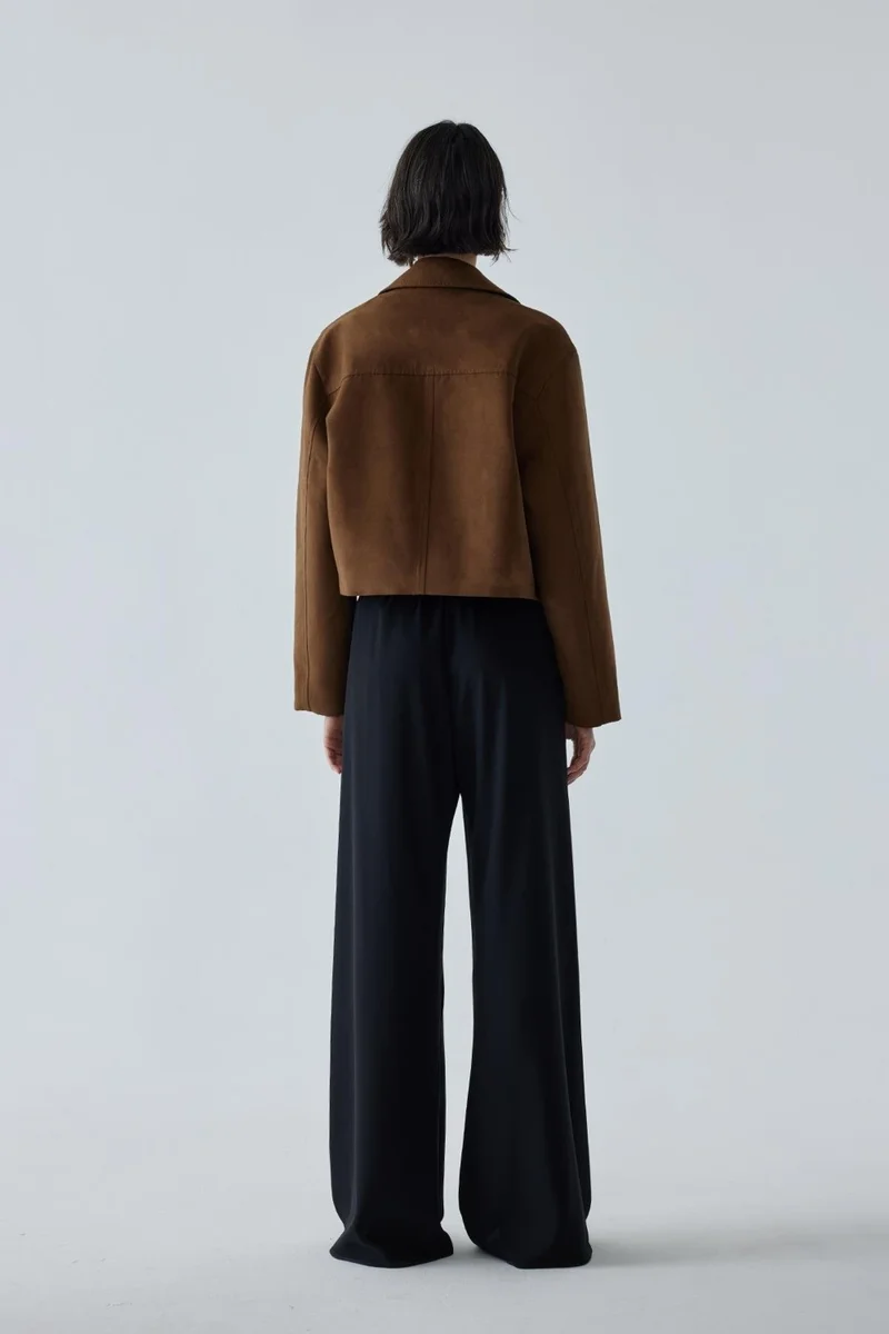 Suud Collection Milky Coffee Gabriel Suede Jacket
