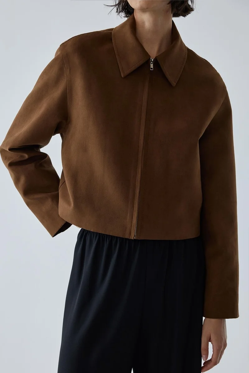 Suud Collection Milky Coffee Gabriel Suede Jacket