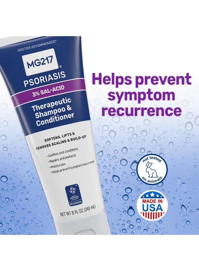 إم جي 217 شامبو وبلسم الصدفية بحمض الساليسيليك، علاج فروة الرأس العلاجي، ينعم، يرفع، يزيل التقشر، علاج فروة الرأس الصدفية، شامبو وبلسم حمض الساليسيليك، أنبوب 8 أونصات - Image 5