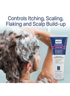 MG217 Psoriasis Shampoo And Conditioner With Salicylic Acid, Therapeutic Scalp Treatment, Softens, Lifts, Removes Scaling, Psoriasis Scalp Treatment, Salicylic Acid Shampoo And Conditioner, 8Floz Tube  - Image 3