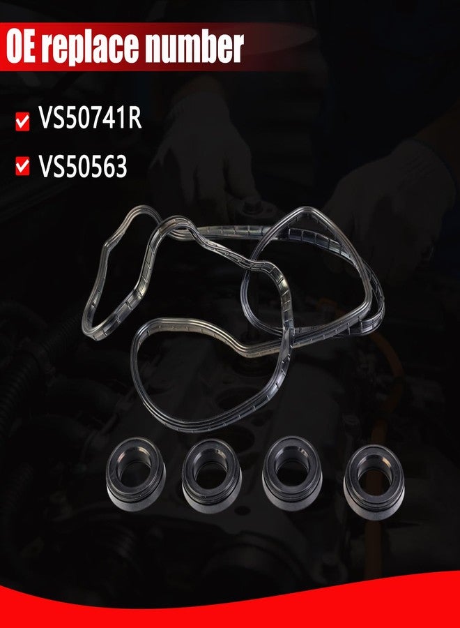 AUCERAMIC VS50741R Engine Valve Cover Gasket Set Fit for 2006-2015 Honda Civic 2016-2017 HR-V 2013-2015 Acura ILX 1.8L 2.0L L4 12341RNAA01 - Image 2