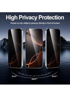 OMAKSS [2-Pack] Privacy Screen Protector for iPhone 16/15 (6.1inch),Edge to Edge Protection Full Cover Private Anti-Spy Case-Friendly Curved  - Image 3