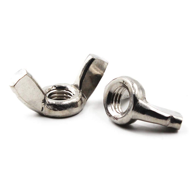 SeeRaphee M12(1/2") 304 Stainless Steel Butterfly Wing Nut Set DIN315 Hand Twist Tighten Hardware Nut Fasteners Parts(4PCS) - Image 2