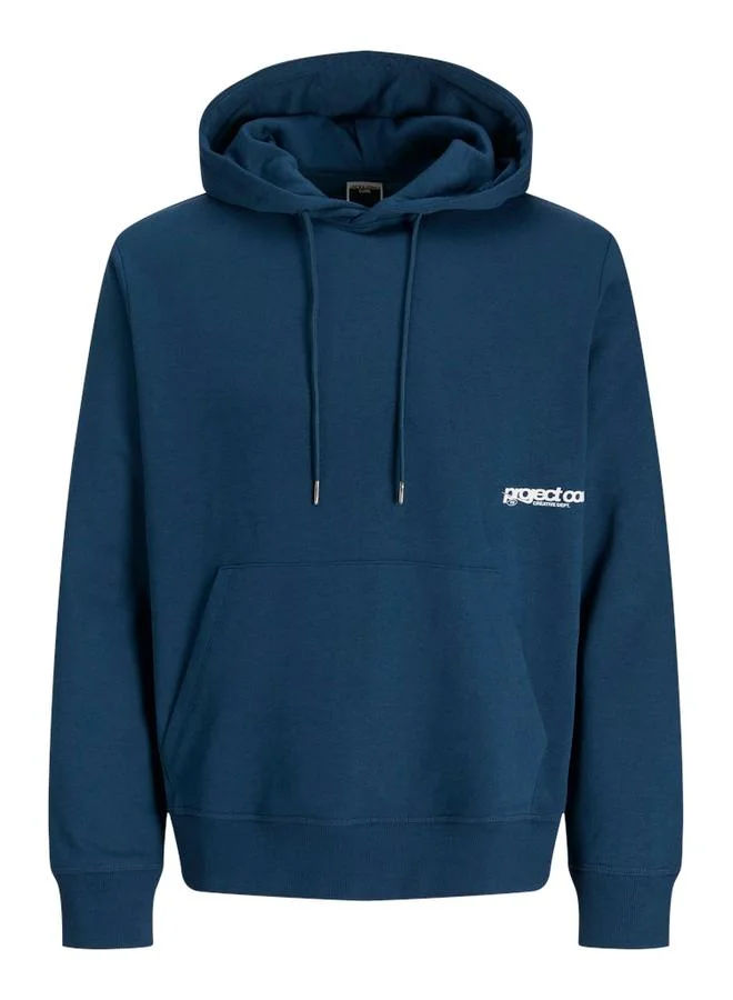 JACK & JONES Jack And Jones JCOUNION Minimal Print Hoodie