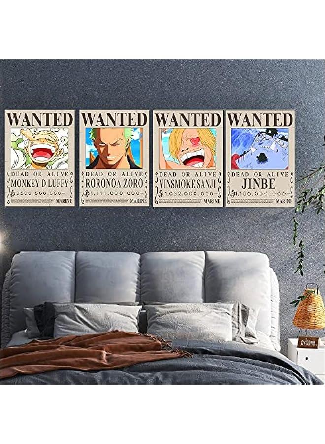 15in×11in Anime One Piece Wanted Bounty Posters , New Edition, 10 Straw Hat Pirates Crew Zoro, Sanji, Luffy, a Set of 11PCS - Image 5