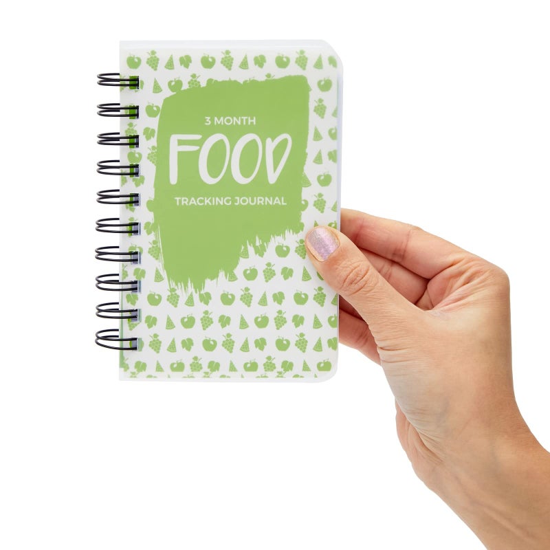Paper Junkie Calorie Tracker Journal - Pocket Food Diary for Meal Logging - Calorie & Protein Tracker for Weight Loss - Spiral-Bound 3-Month Food Journal - 5.7 x 3.6 in, Soft Cover, Pack of 3 - Image 4