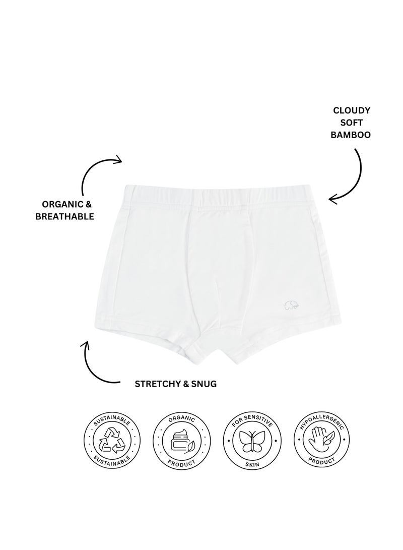Anvi Baby Organic Bamboo Boxer Brief Underwear Set Of 3- Grey/White/Black  - Image 4