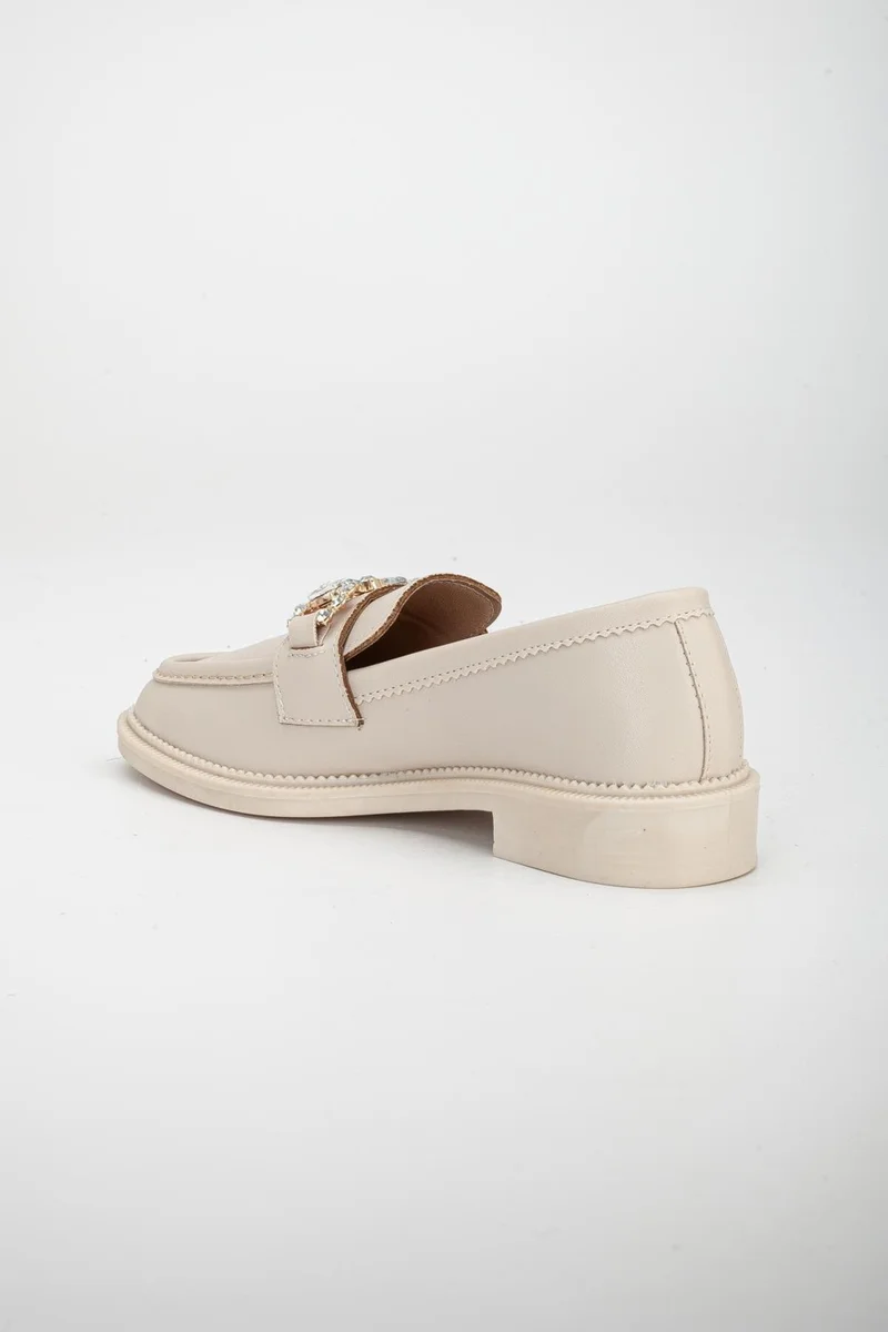 Dilimler Ayakkabı Slices Shoes Beige Women's Daily Shoes Casual with Stone Buckle Accessories